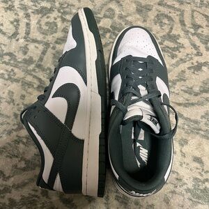 Nike Dunk Low in Forest Green & White